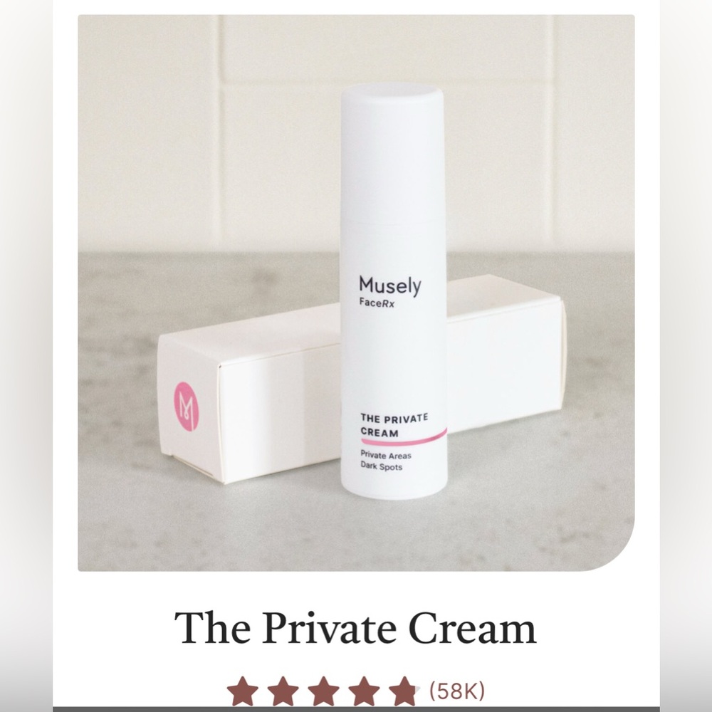 Musely The Private Cream - White 67$ retail